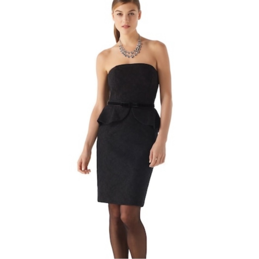 WHBM Strapless Lace Peplum Dress Sz. 10 NWT